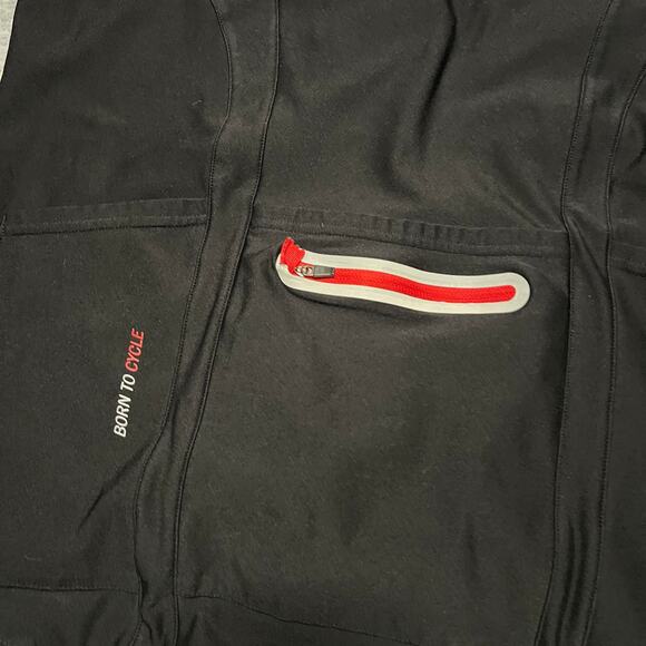 Santic Jacket Mens XXL Red and Black Full Zip Cycling Coat - Picture 4 of 8